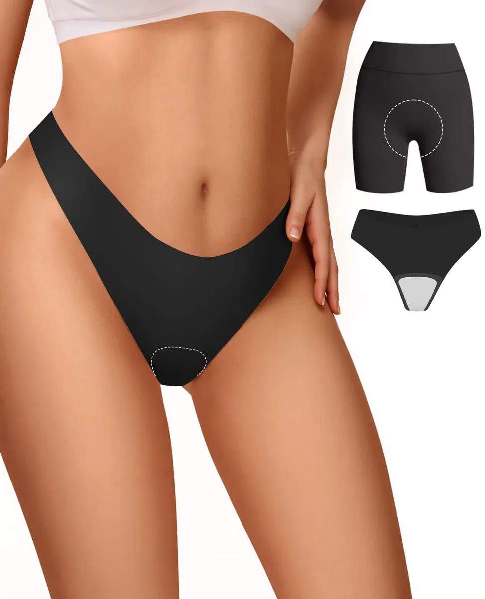 Vertvie Tanga senza cuciture per le donne No Show Thong Panty Liners Invisibile Allenamento Mutandine Sexy Traspirante G-String Biancheria Intima