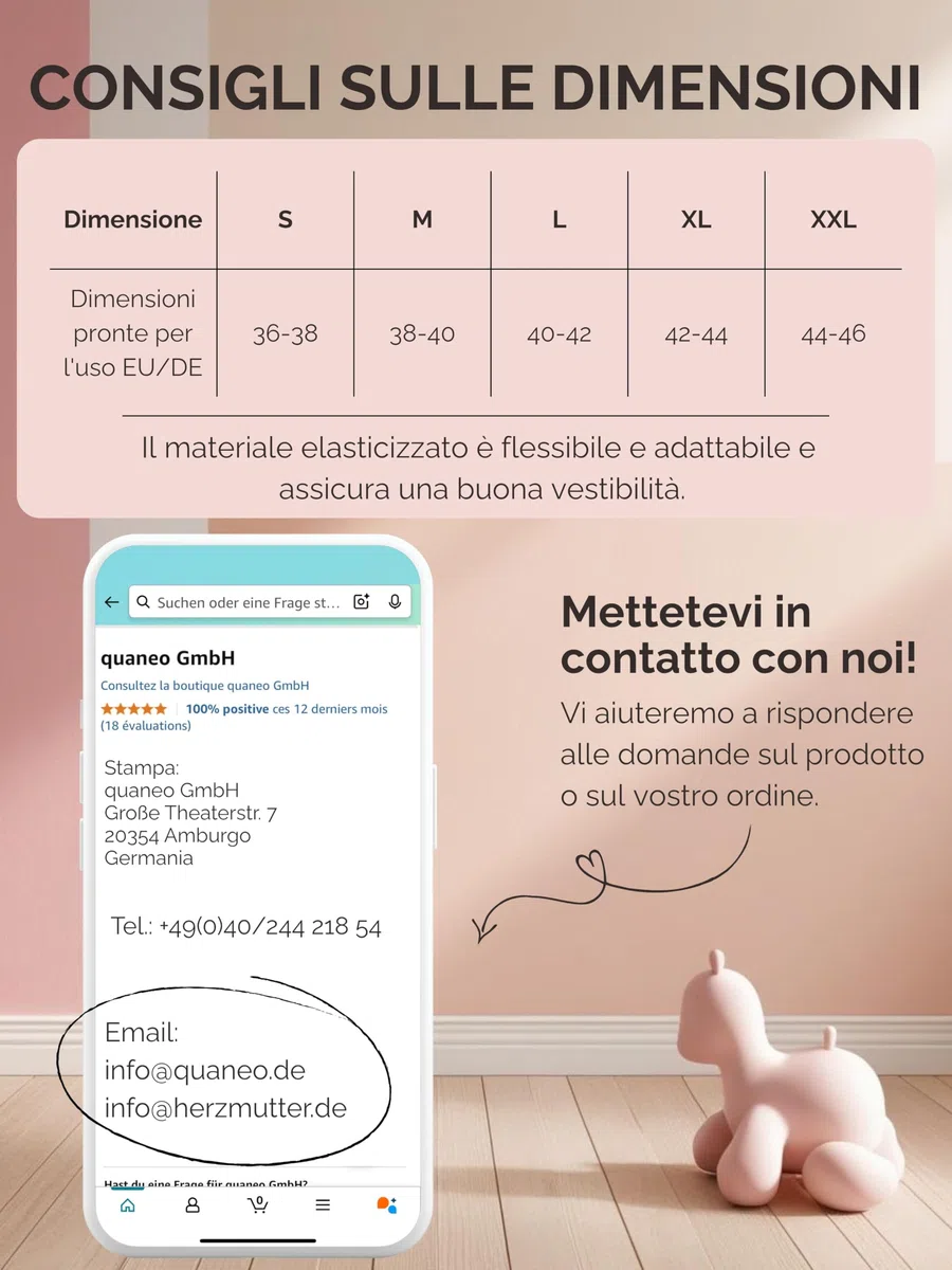 Herzmutter Mutande Premaman Cotone - Oeko Tex 100 - Set da 3 - Gravidanza - Mutandine Premaman - Slip maternità - 5730