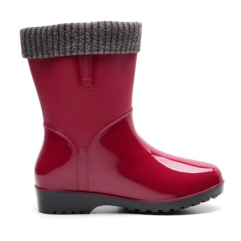 Stivali in Gomma Donna per Pioggia Tronchetti Donna Altezza Stivaletti con Robusta Suola Antiscivolo Stivaletti Pioggia Antivento Impermeabili Chelsea Boots Chelsea Impermeabili