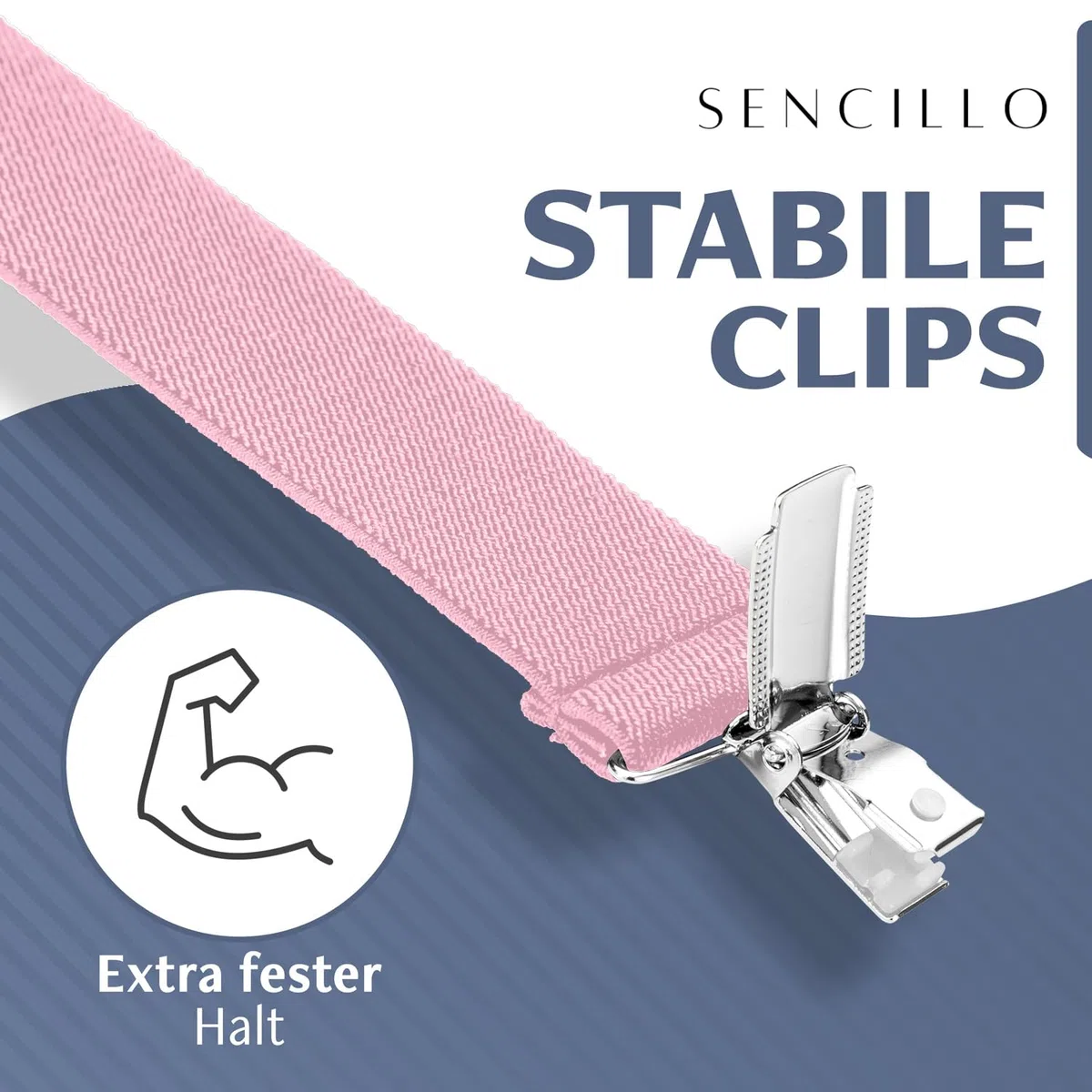Sencillo Bretelle da donna con clip delicate a Y
