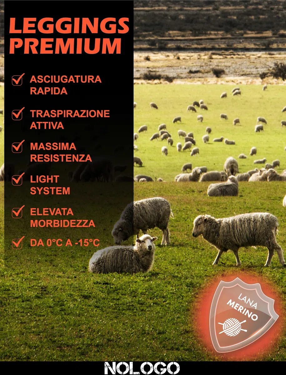 Calzamaglia Termica Uomo da Lavoro Lana Merino - Intimo Termico Uomo Invernale, Elasticizzato, Senza Cuciture, Traspirante e Termoregolante - Made in Italy