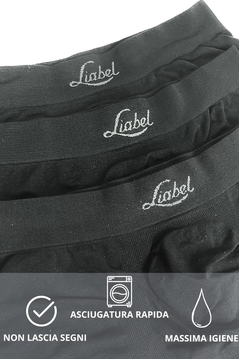 Liabel 6 Slip Uomo in Microfibra Senza Etichetta Mutande Uomo Cotone Elastico Intimo Uomo Made in Italy