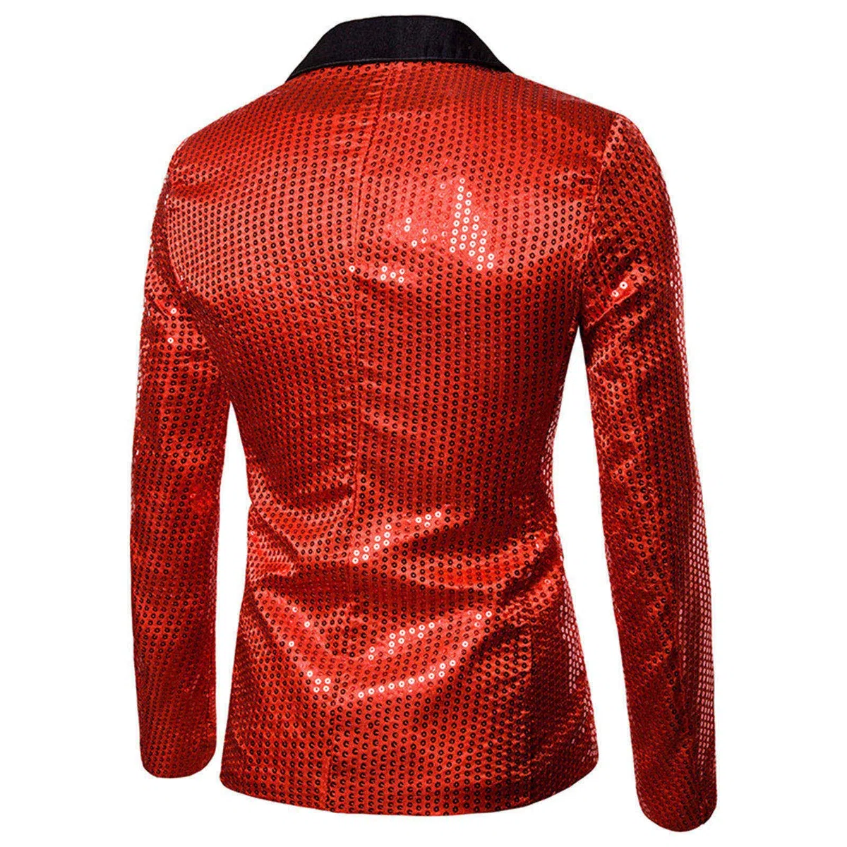 Giacca con brillantini, da uomo, per matrimoni, feste, paillettes, slim fit, un bottone, per smoking, da uomo, per feste, per il tempo libero, per lo sport all'aria aperta