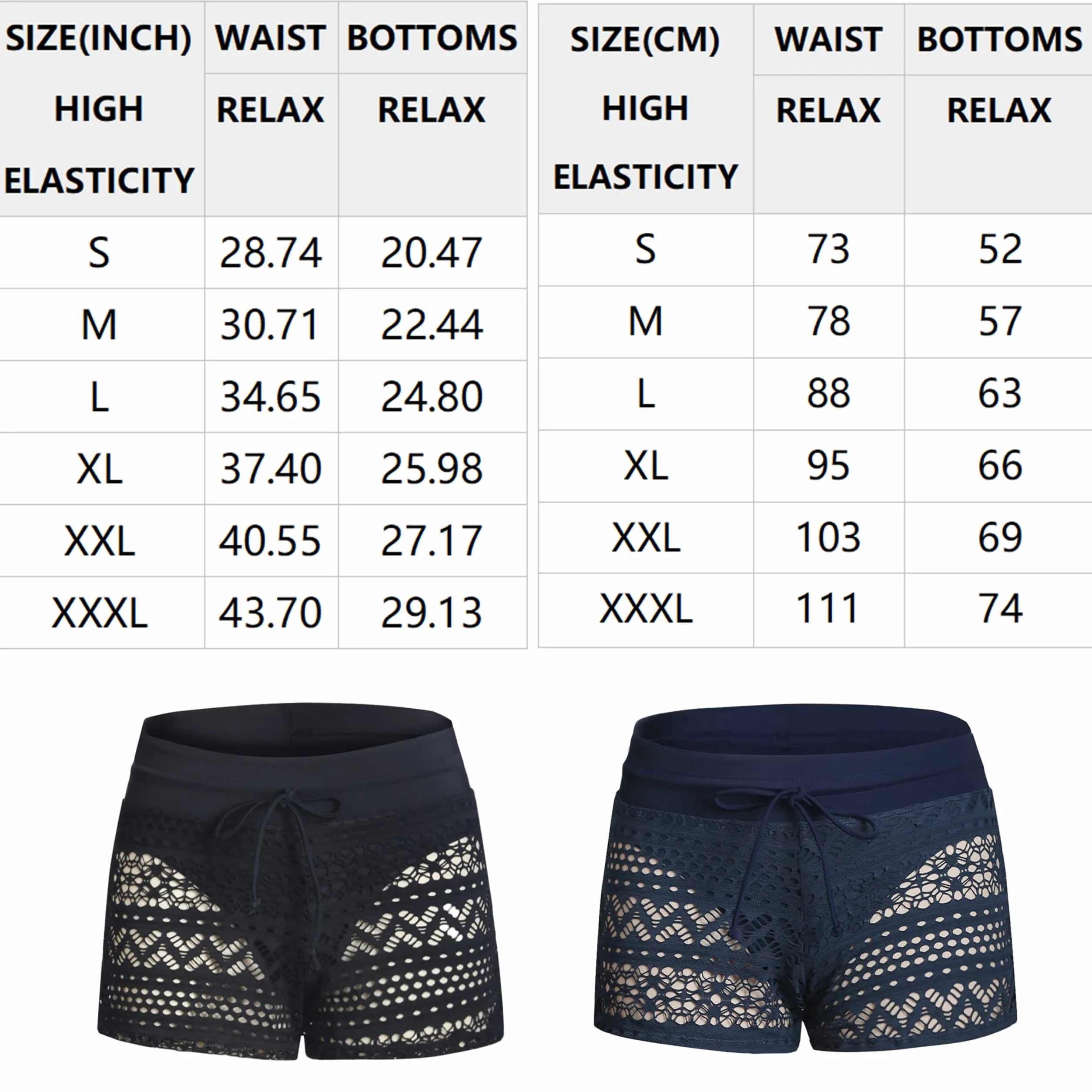 Pantaloncini da Bagno Donna Asciugatura Rapida Costume Donna Pantaloncino da Mare con Coulisse Regolabile per Nuoto Surf