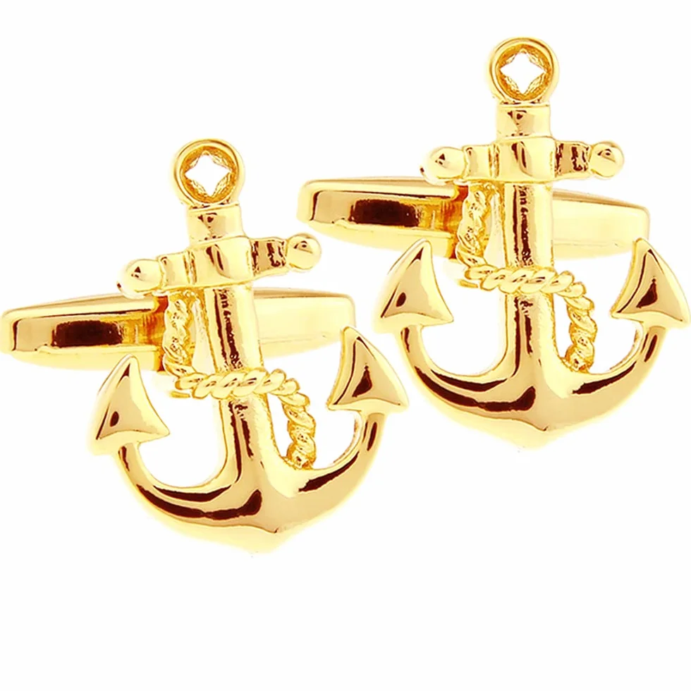 Honey Bear Anchor Sailor gemelli per camicia da uomo, in acciaio INOX, nave barca a vela,regalo di nozze affari