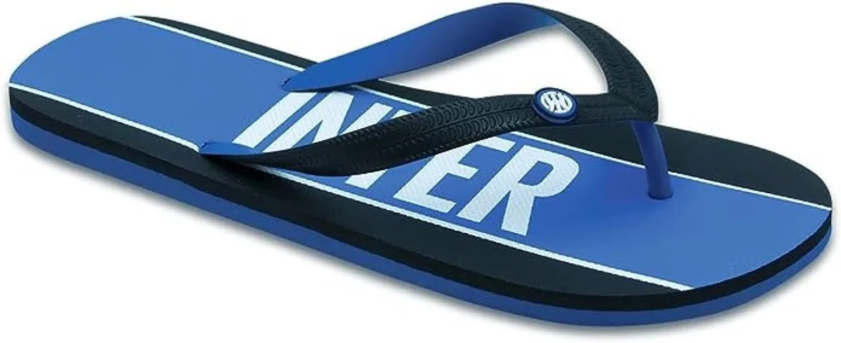 Infradito Uomo e Ragazzo taglia da 39 a 46 FC Inter - pantofole casa, ciabatte mare o piscina - Idea regalo Inter per tifosi Interisti