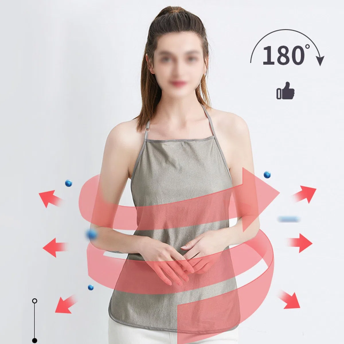Abbigliamento Anti-radiazioni Top Premaman Tunica Premaman con Protezione EMF Fascia Addominale in Fibra D'argento Grembiule Canotta