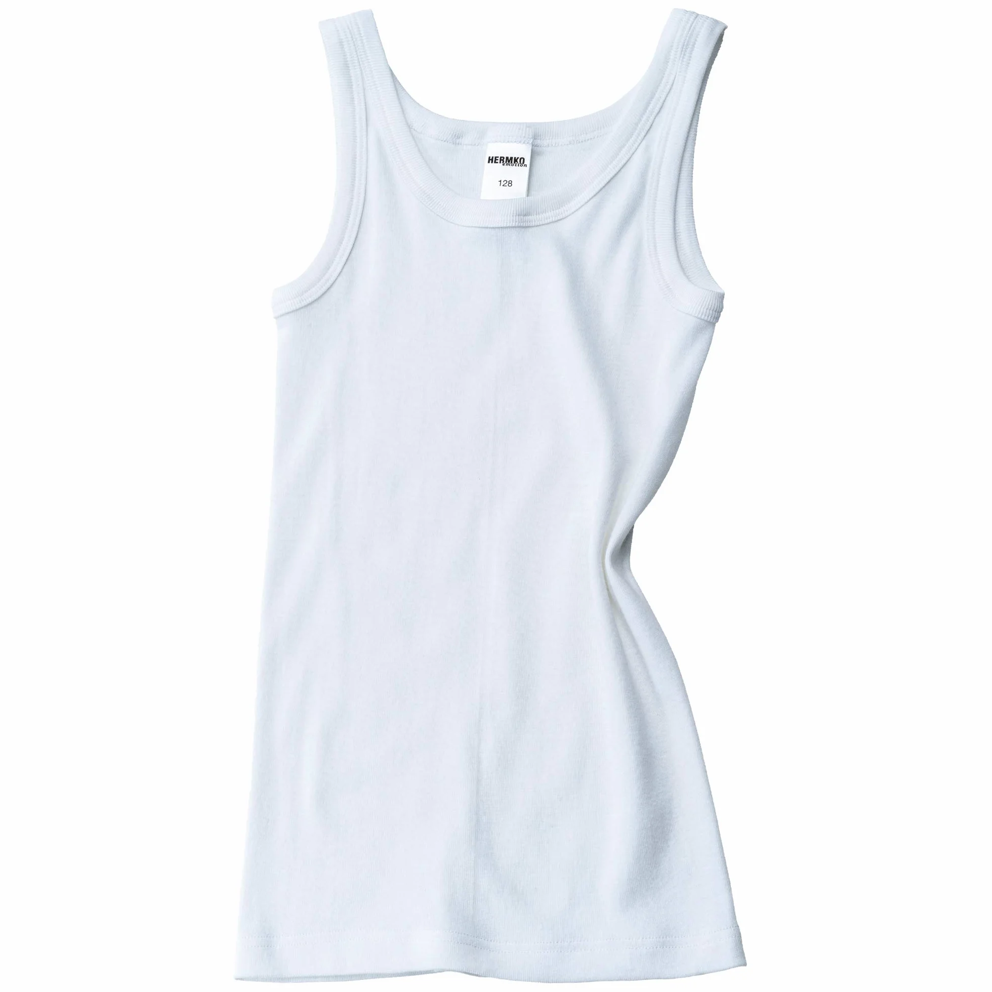 HERMKO 2800 Cannottiera da Ragazzo in 100% Cotone Biologico, Canotta Intima in Fibra Naturale Franco Fabbrica, Testata tossicologicamente - Confezione da 4 Pezzi