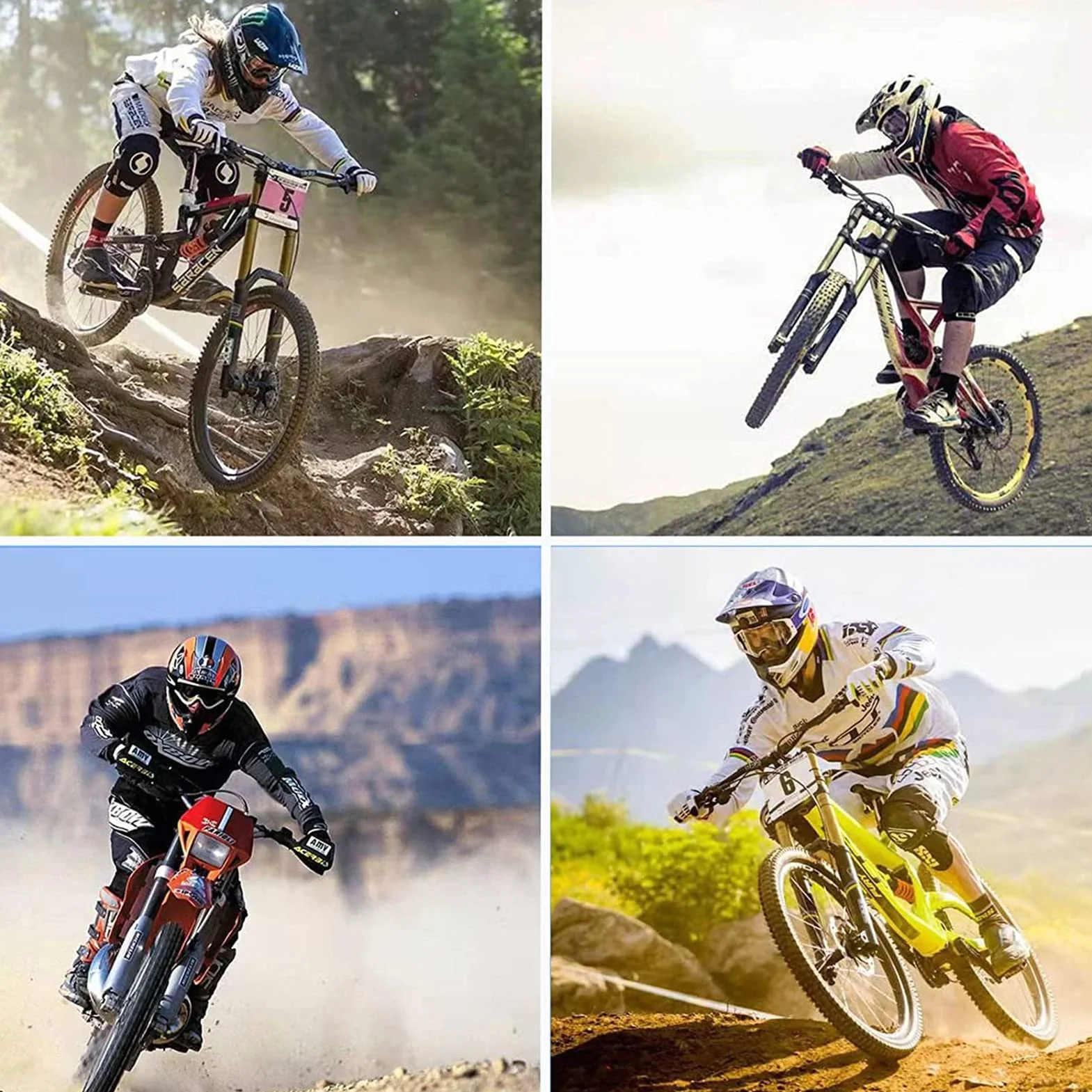 HULG MTB Tops Maglia da Ciclismo Manica Corta da Uomo, Comodae Leggera, Ad Asciugatura Rapida, Maglia Manica Corta da Ciclismo per MTB Road Bike/Multisport/Fitness