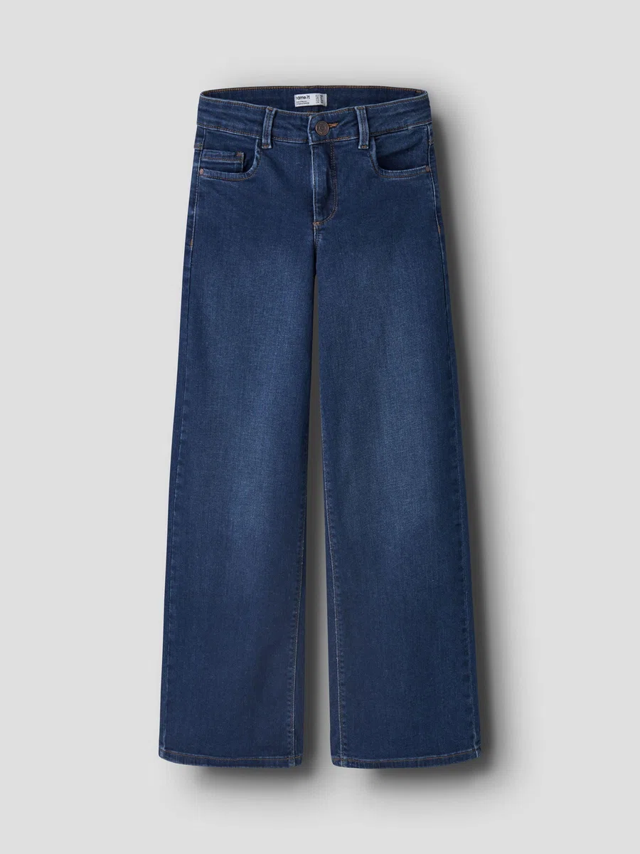 NAME IT Nkfpolly X-Wide Jeans 3057-Fr Noos Bambine e Ragazze