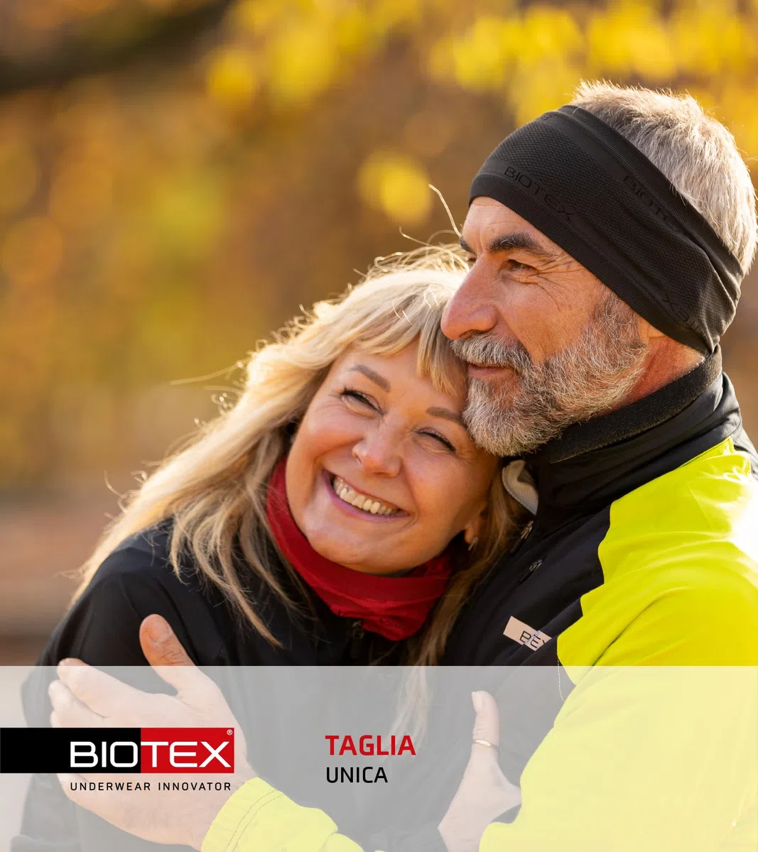 BIOTEX Fascia Tergisudore Unisex per Ciclismo e Running, Ideale per qualsiasi Sport, Intimo Tecnico Sportivo