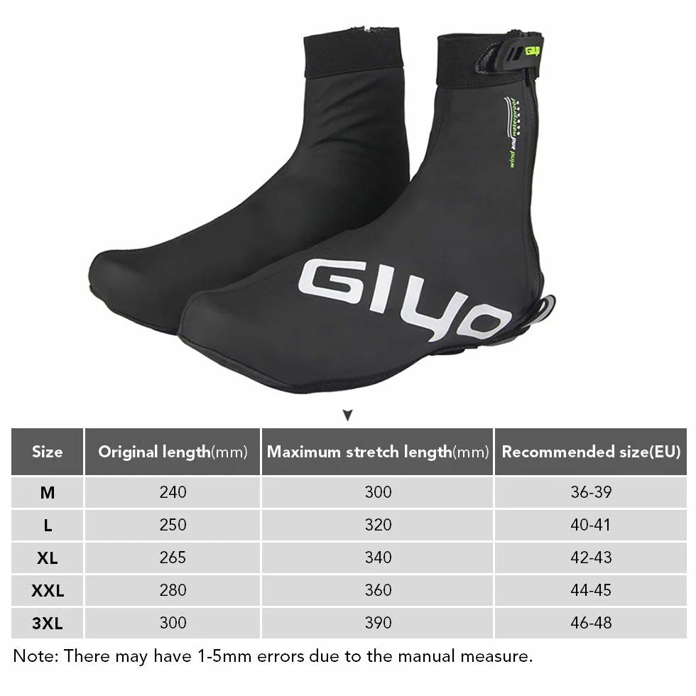 Lixada Copriscarpe Invernale con Blocco Impermeabile Antivento Scarpe Protettore Vello Caldo Termico per Il Ciclismo MTB Bici da Strada M-3XL