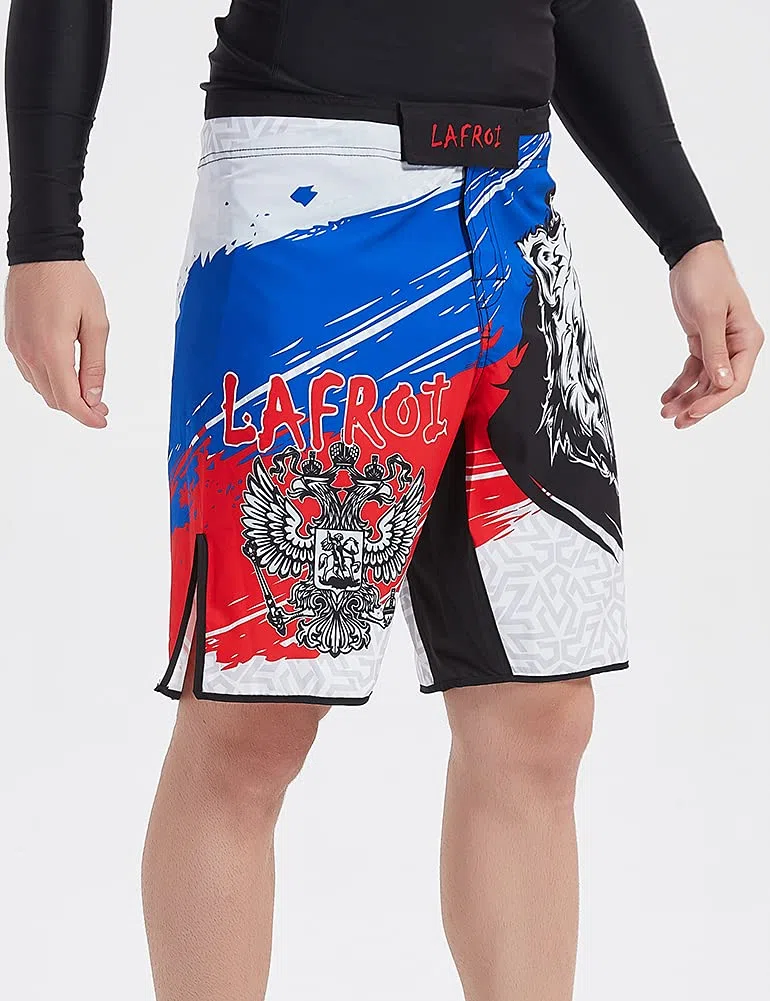 LAFROI Pantaloncini da boxe da uomo, con coulisse e tasca, QJK01