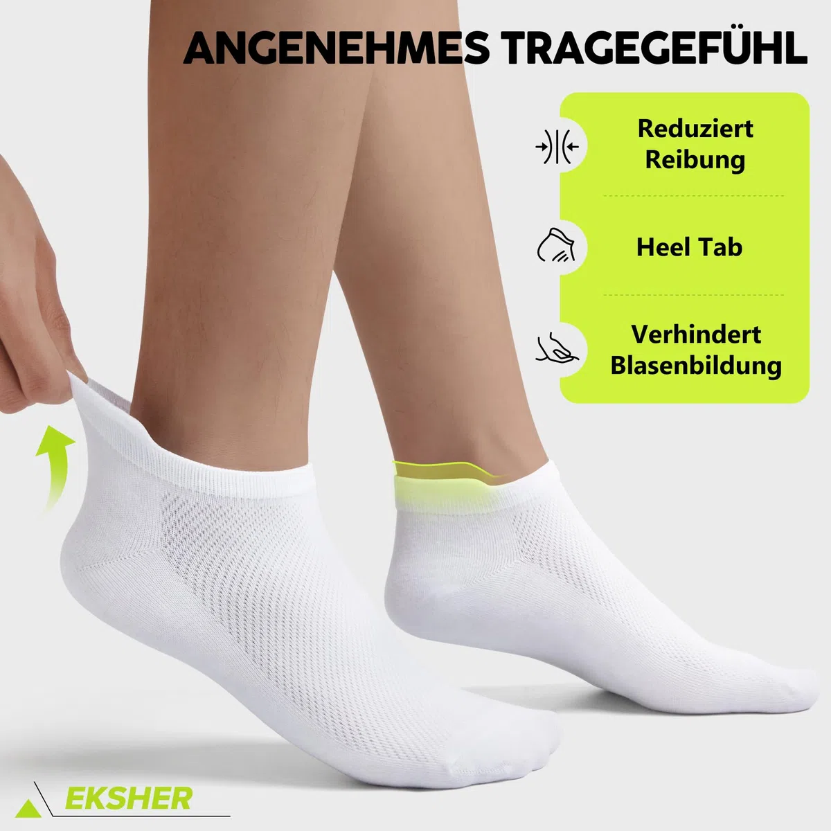 10 Paia Calze Corti Uomo & Donna Cotone Calzini Sportivi Traspirante Fantasmini Uomo da Running Unisex Estate 35-50