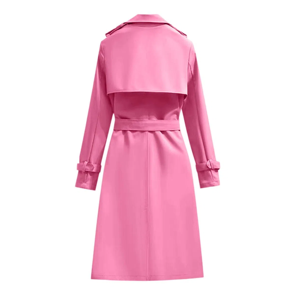 Generisch Trench lungo da donna, cappotto classico autunno primavera, giacca trench con cintura cappotto da donna in cotone giacca a vento cappotto da mezza stagione cappotto antivento collo a