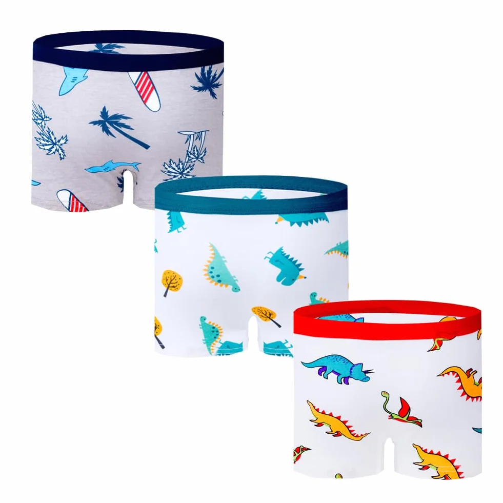 JackLoveBriefs 10 Pezzi Boxer Shorts Bambino 2-10 Anni