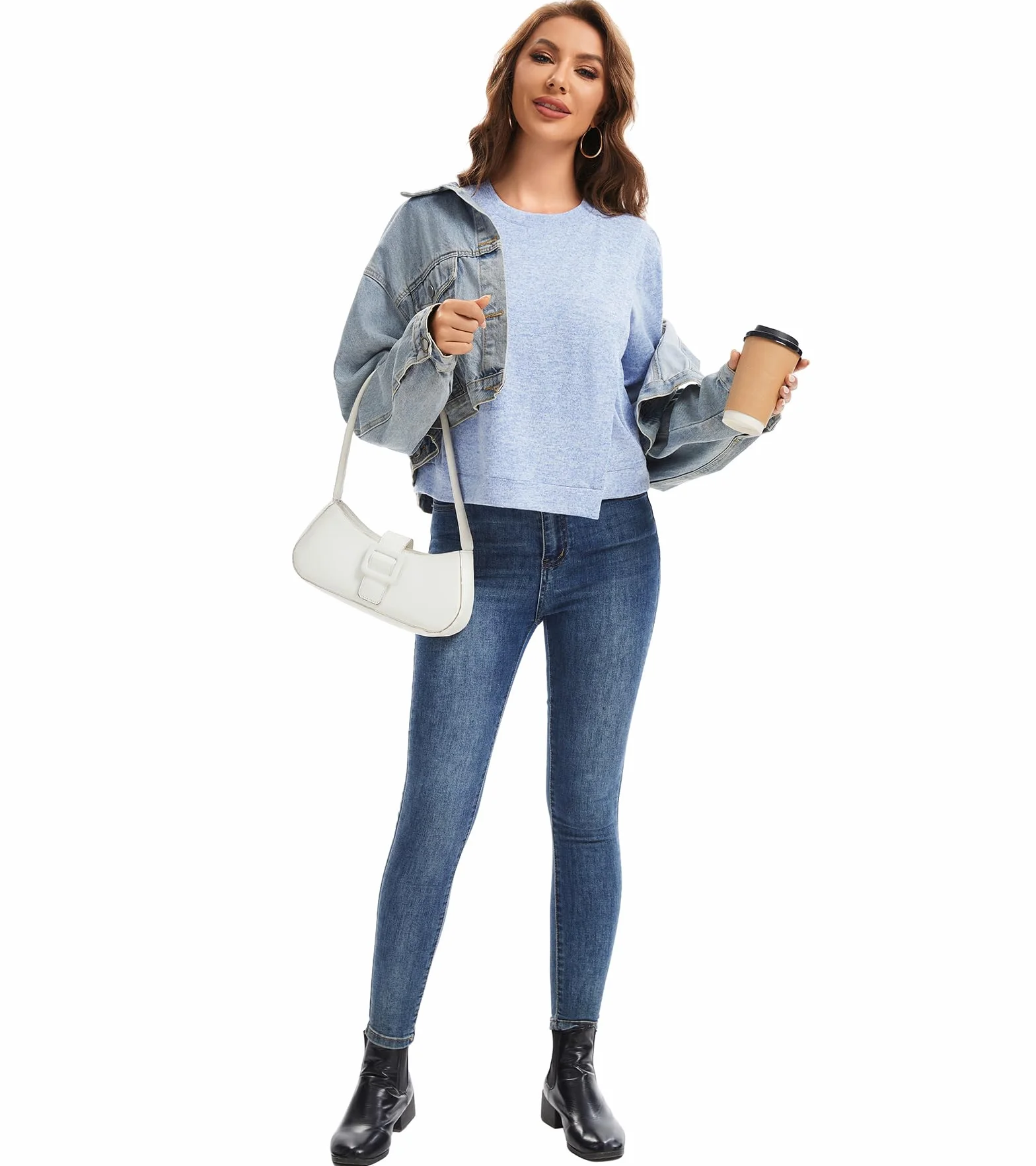 Sosolism Magliette da Allattamento Donna a Maniche Lunghe Top Premaman