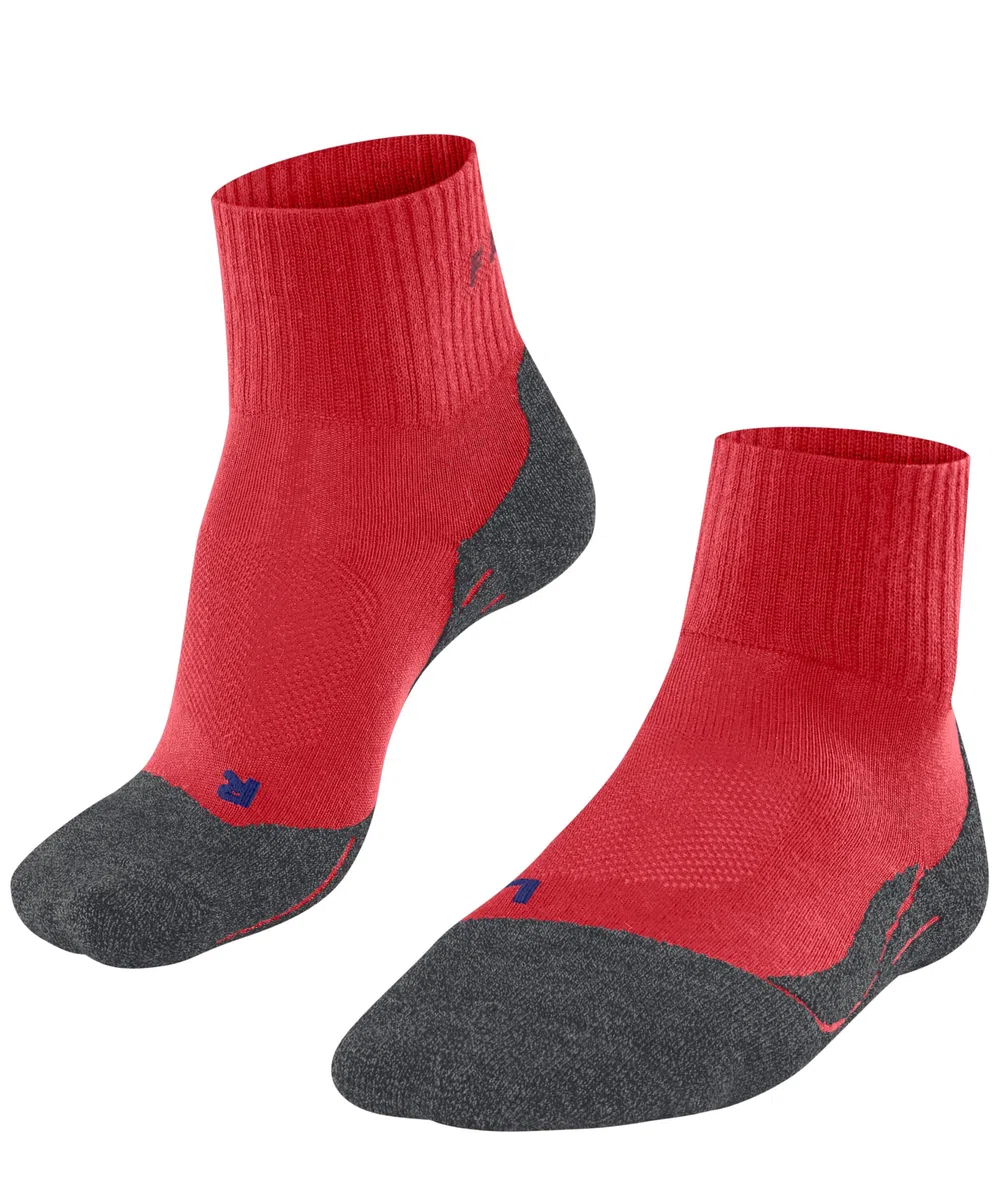FALKE uomo TK2 Cool Short calzini da escursionismo imbottitura media antivesciche effetto di raffredamento calze trekking calde vegane traspiranti asciugatura rapida lyocell filo funzionale 1 paio
