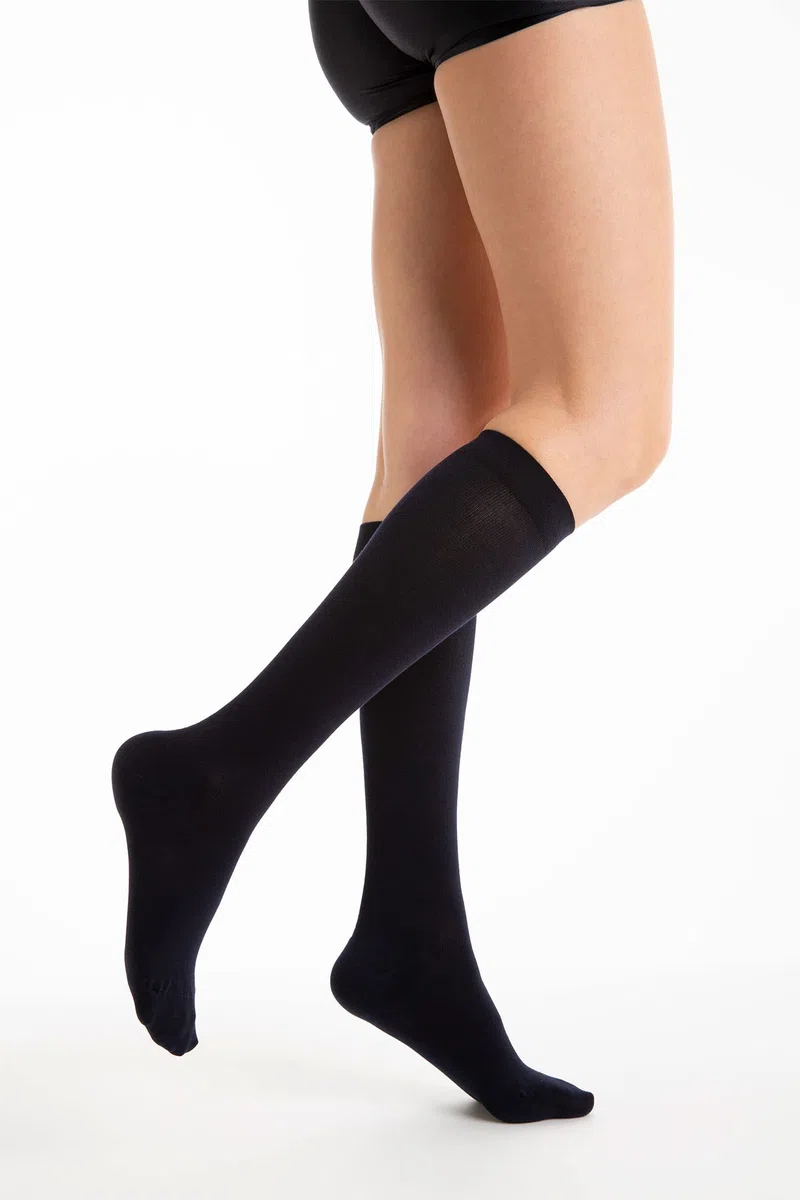 Relaxsan 815 - Gambaletti Compressione Graduata 18-22 mmHg per Uomo Donna, Calze Elastiche in Cotone Leggero