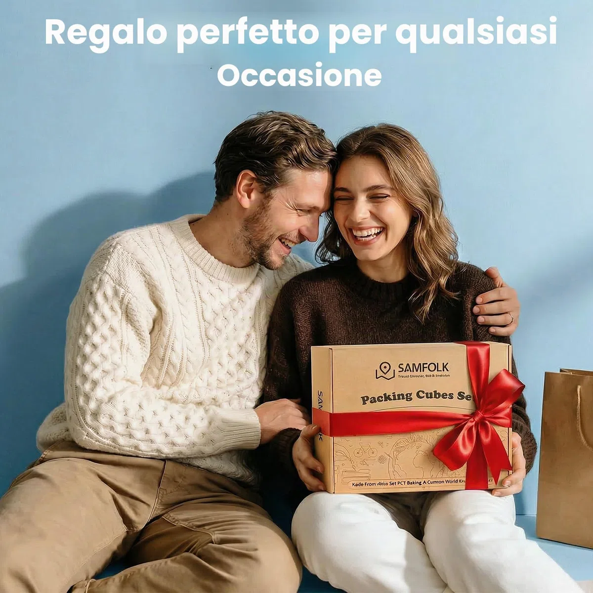 Organizer Valigia 8 Pezzi Packing Cubes, organizer da Viaggio Organizer Valigia Salvaspazio Accessori da Viaggio per Zaino Suitcase Blu