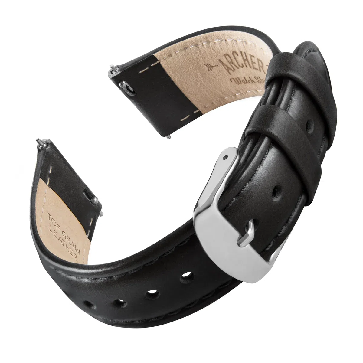 Archer Watch Straps - Cinturini per Orologi a Sgancio Rapido in Pelle Pieno Fiore