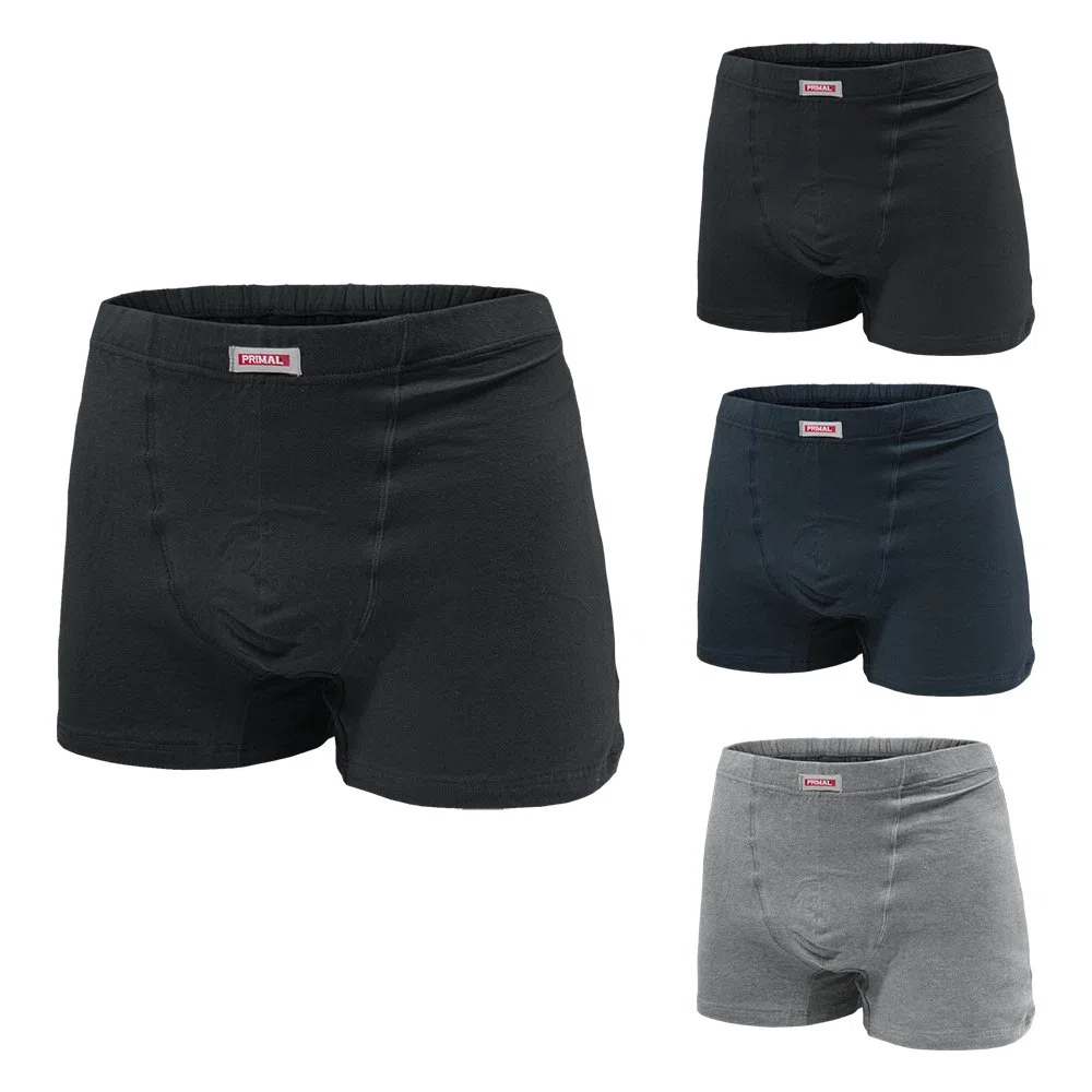 Primal Boxer Uomo 4 Paia Taglie Forti Assortito e Bianco Cotone Art.3211 (4 Paia Assortito - 9 / 4XL)
