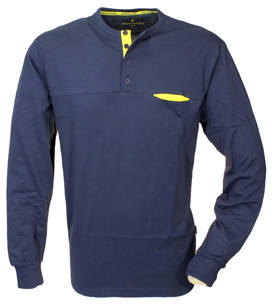 Navigare Pigiama Uomo Cotone Jersey Manica Lunga Colore Blu Navy 2141438 (XXL)