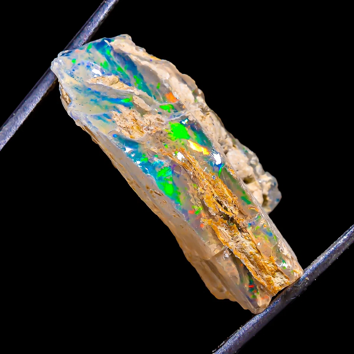 Natural Ethiopian Opal Rough Gems – AAA Quality Stone | Jumbo Fire Ethiopian Raw Crystal Rock Gemstone for Jewelry Making & Wire Wrapping