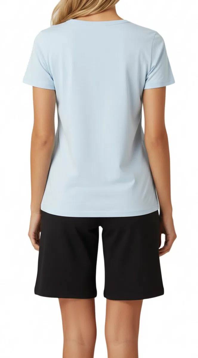In One Clothing - Pigiama corto da ragazza, morbido jersey singolo in 100% cotone e pantaloni a forma di bermuda