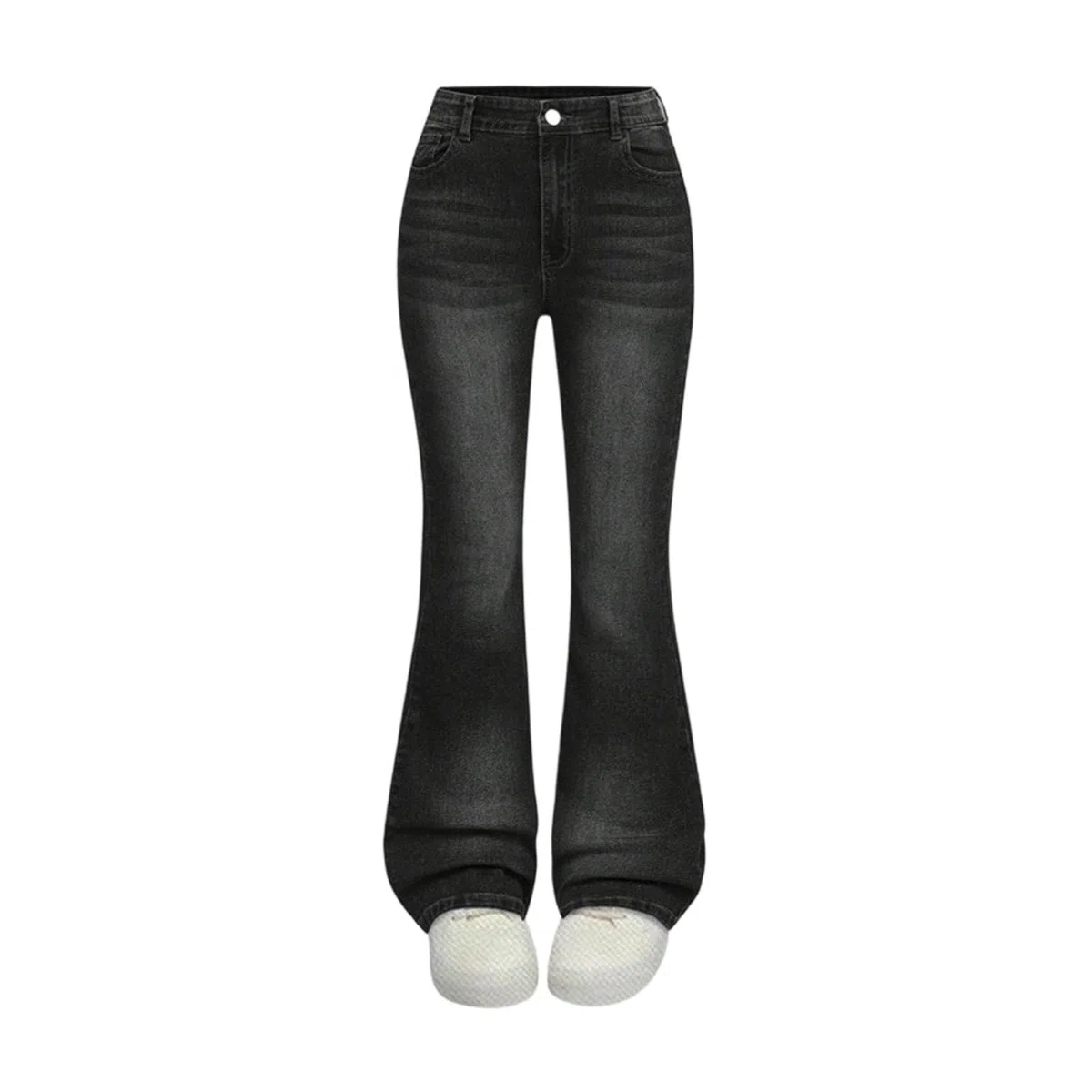 Jeans da Ragazza a Vita Alta Bell Bottom Stretch Bootcut, Morbido Slim Jeans Ragazza a Zampa Basic, Moda Y2K Streetwear Pantaloni per Bambini 6-14 Anni con Quotidiano Casual