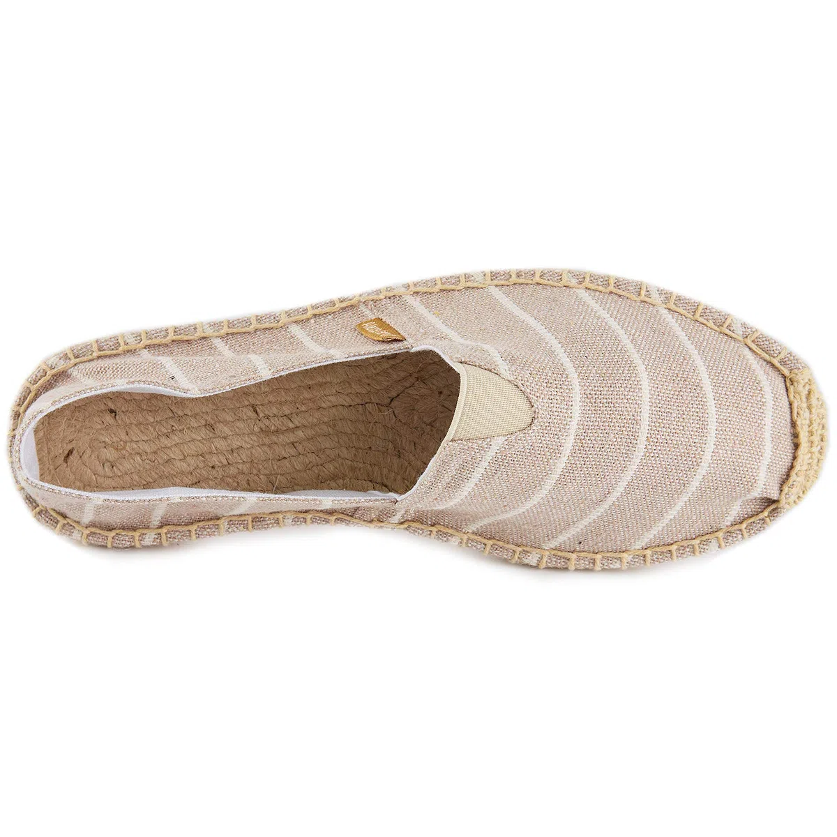 Alexis Leroy Women Summer Stripe Canvas Flat Espadrilles