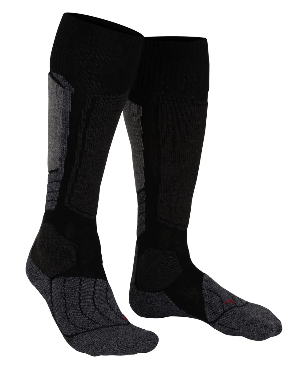 FALKE Uomo SK1 calzini da sci imbottitura extra-spessa protezione tibia antivesciche spessi caldi traspiranti asciugatura rapida termoregolanti antiodore lana filo funzionale 1 paio