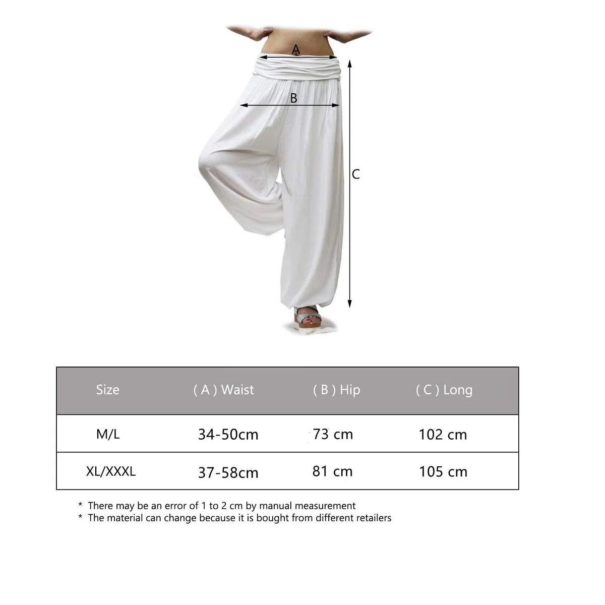GLAMEXX24 Pantaloni Harem Donna, Larga Casual Pantaloni da Yoga con Tasche, Estivi Pantaloni Sportivi Leggeri per Jogging, Danza, Pilates