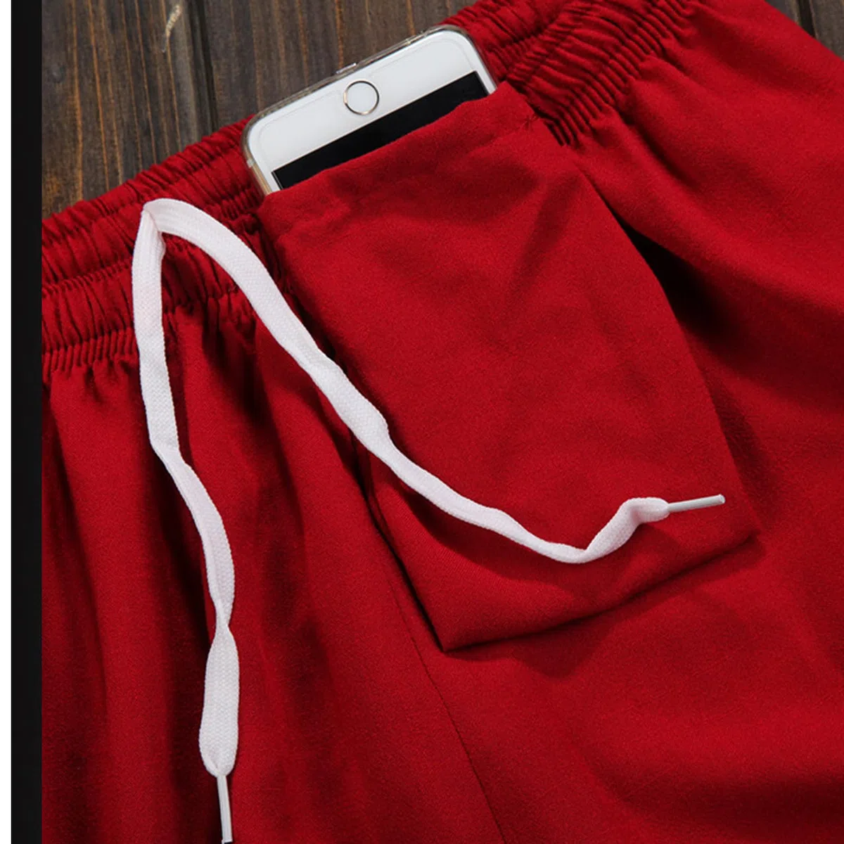 Pantaloni di Tai Cotone E Pantaloni di Arti Marziali di Lino Kung Fu Sciolte Pantaloni Tai Chi per Uomini Donne(Size:L,Color:A)