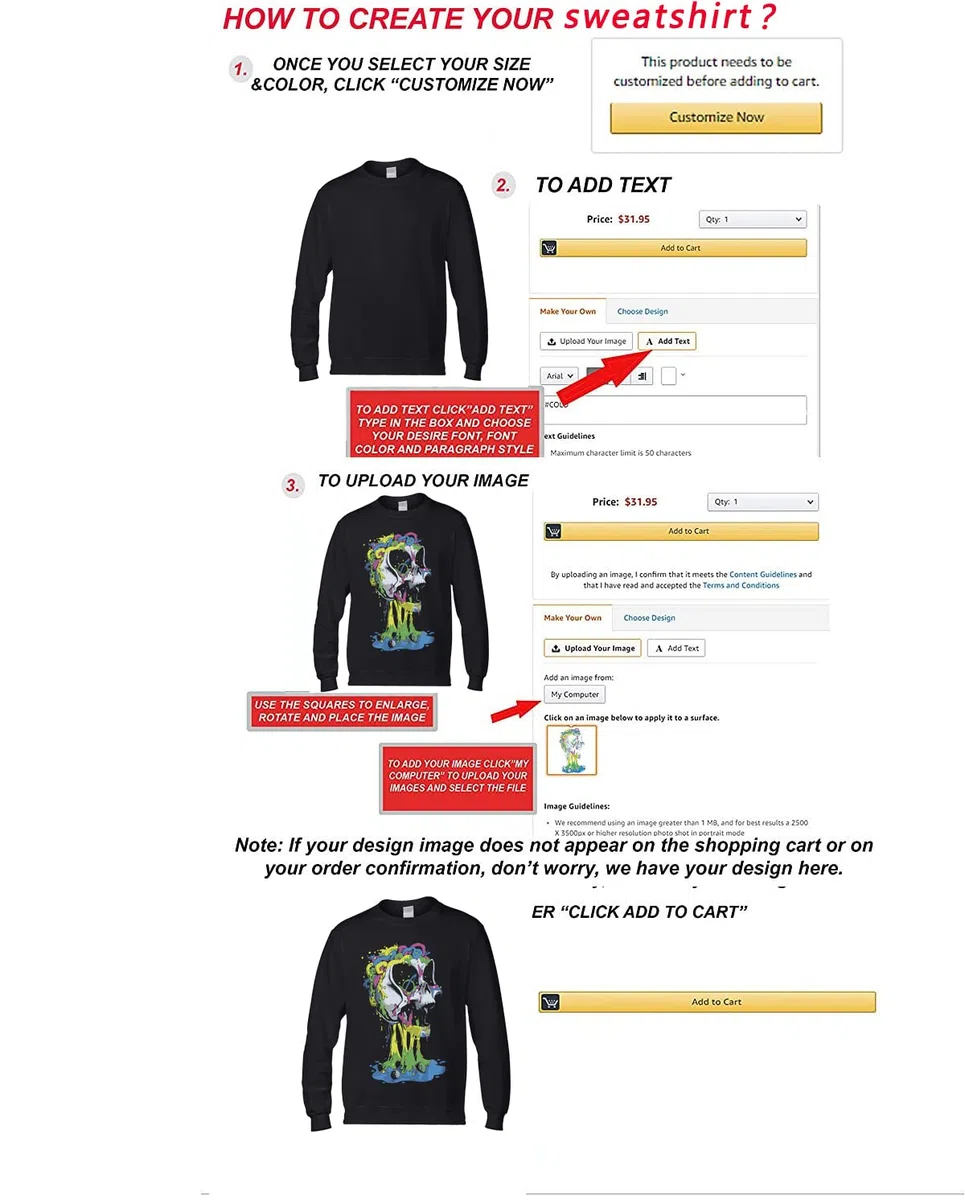 ALRRGPB Felpa Personalizzata per Uomini e Donne Felpa Personalizzata Il Tuo Design Stampa Fai da Te Autunno Inverno Hooded Front & Back