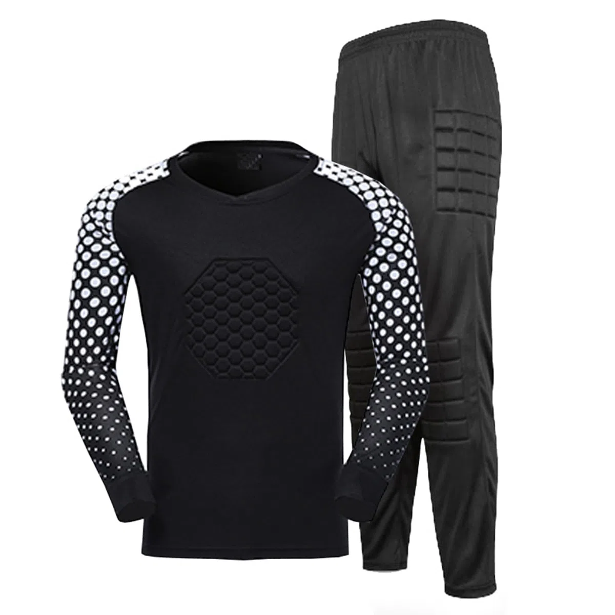 Maglie e pantaloni da portiere da calcio per bambini e ragazzi