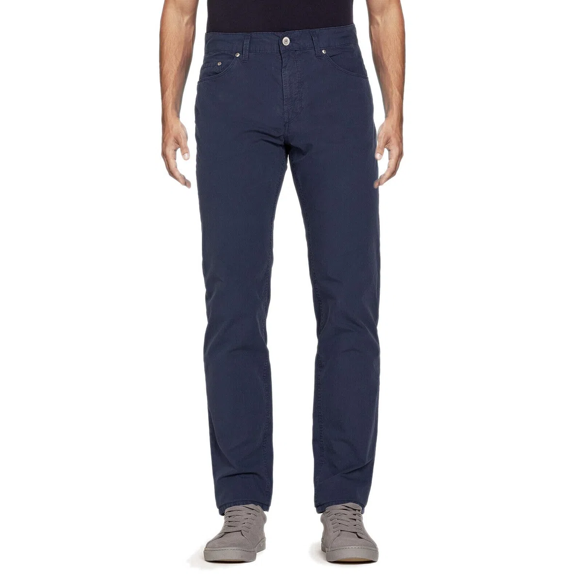 Pantalone Uomo Estivo Cotone Leggero Elasticizzato Jeans Regular Fit 5 Tasche
