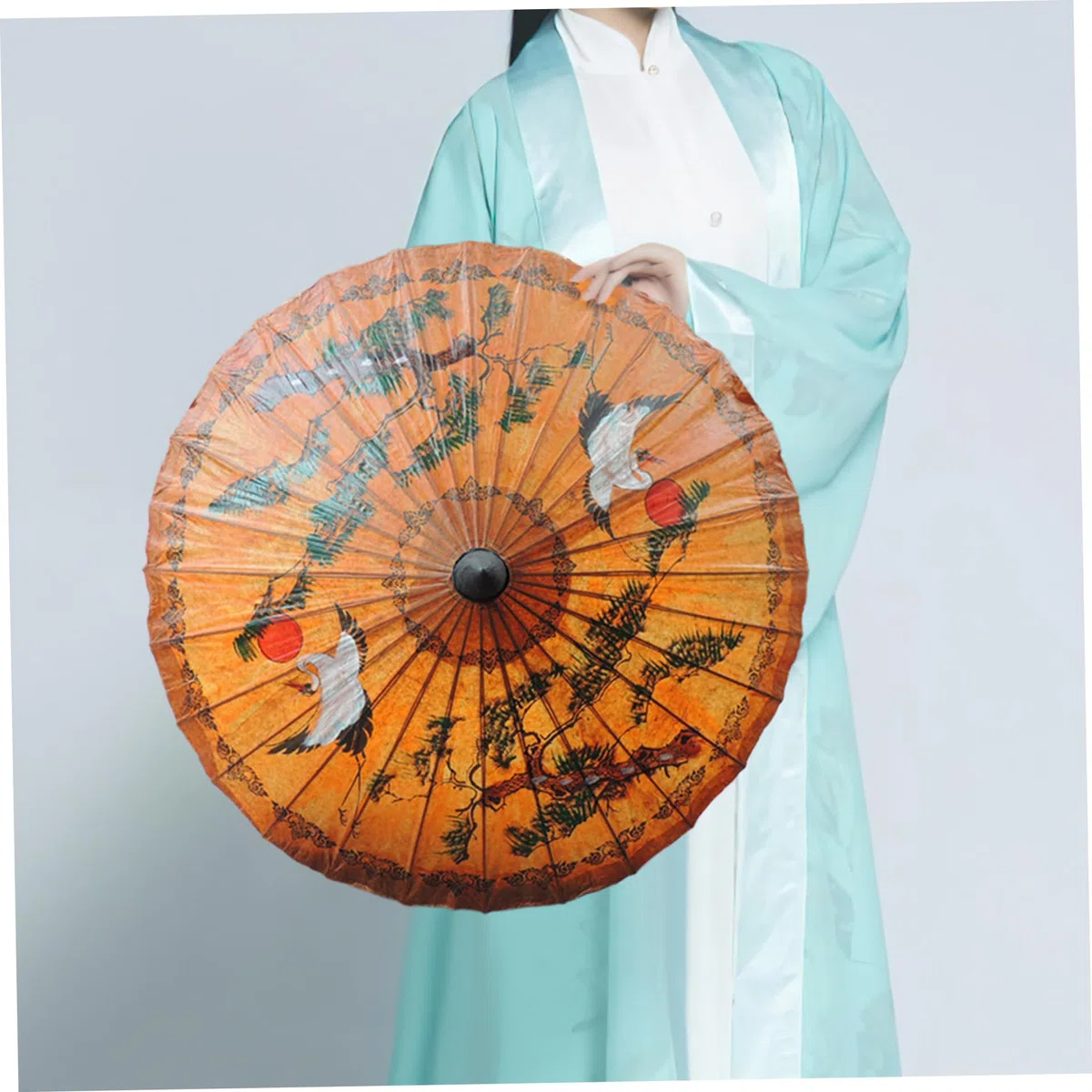 Ombrello giapponese, ombrello di seta in bambù Parasol oliato ombrello di danza classica di arte giapponese per feste di nozze costumi di fotografia Decorazione cosplay e altri eventi per la casa