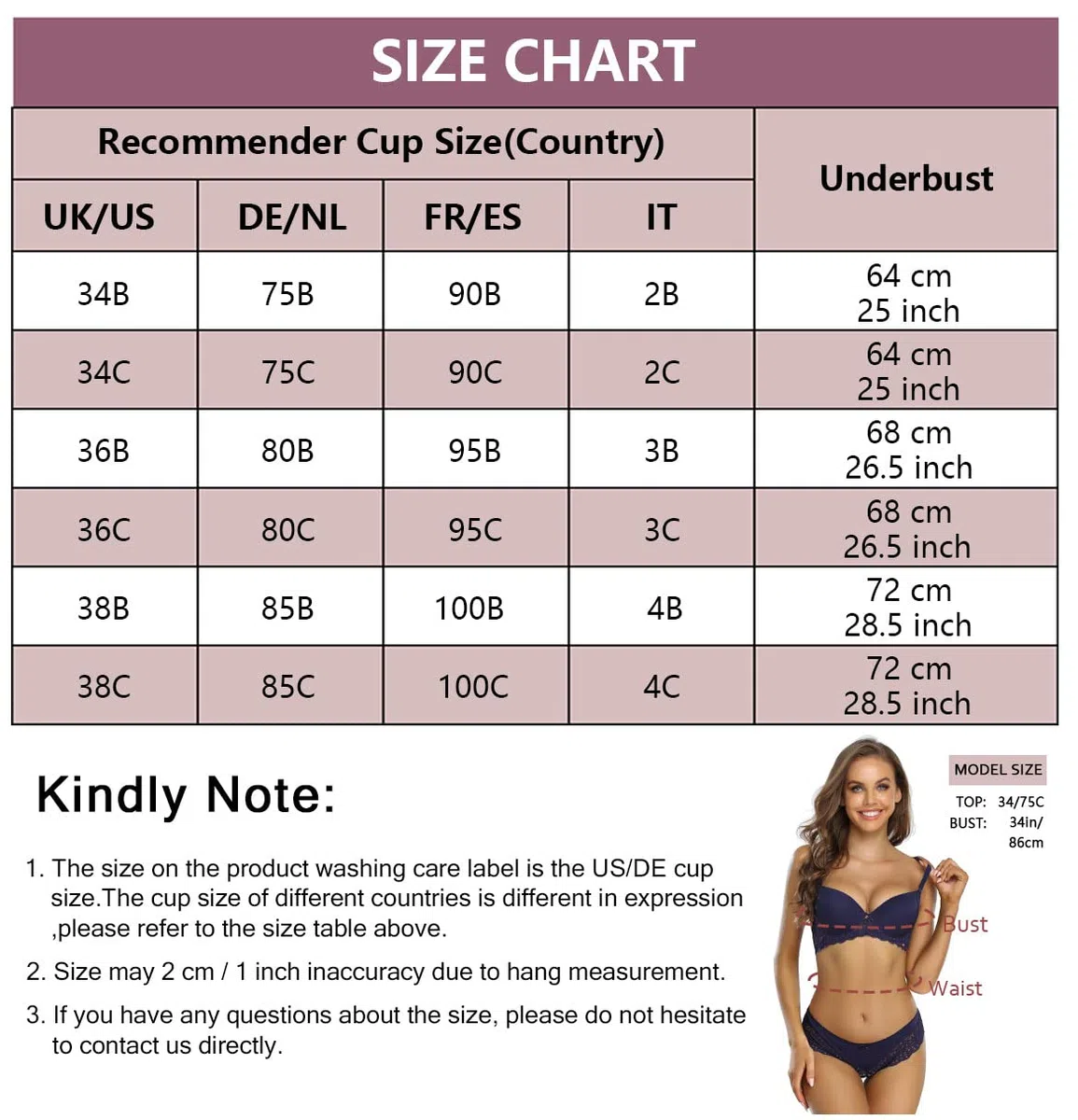 SHEKINI Women's Lingerie Set Lace Matching Bra And Panty Set Underwire Bra Push Up Underwear Set