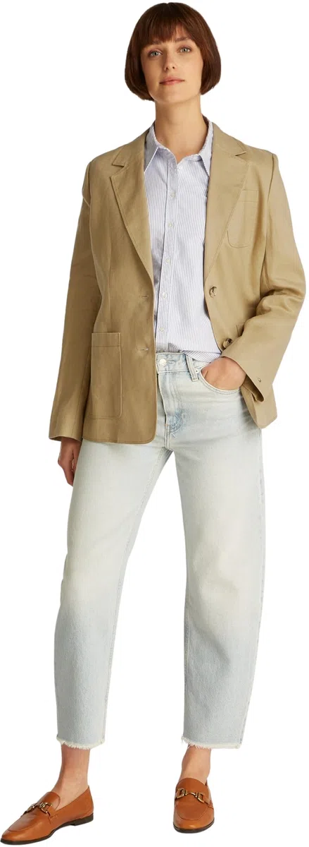 Tommy Hilfiger Donna Blazer Linen Regular Monopetto