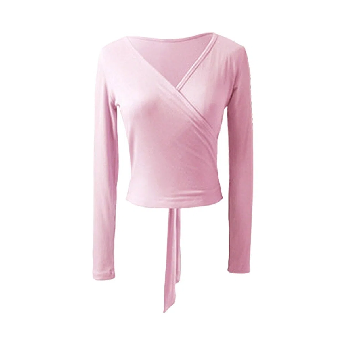 Scaldacuore Danza Body Classica Donna e Ragazza, Top Avvolgente, Manica Lunga, Danza Classica, Ginnastica, Maglioni complessivi, Cardigan riscaldante con Lacci(Nero,S)