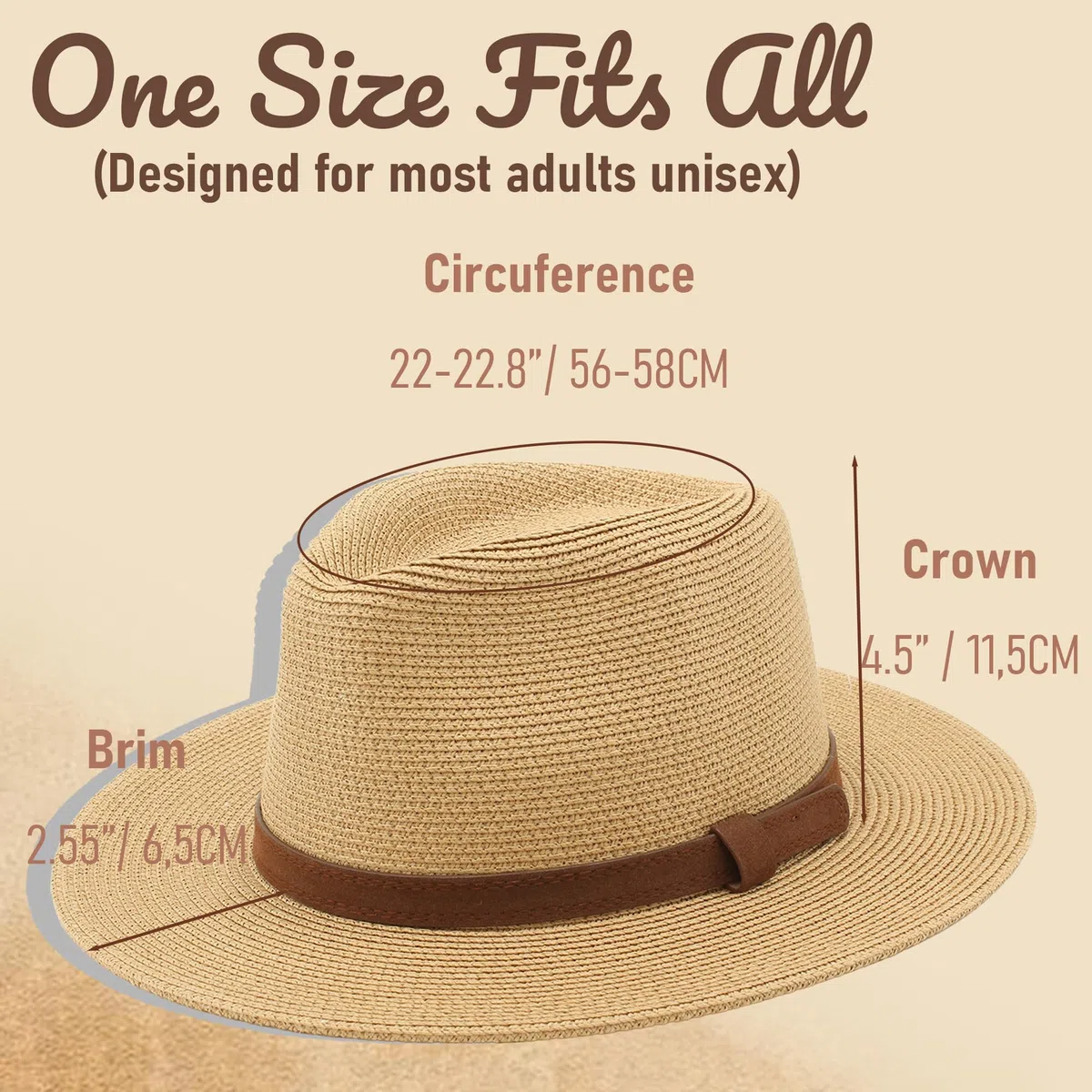 Cappello Panama Estivo, Cappello di Paglia Panama per Donna e Uomo Unisex, Cappello a Tesa Larga UPF 50 Pieghevole e Intrecciato Intensivo