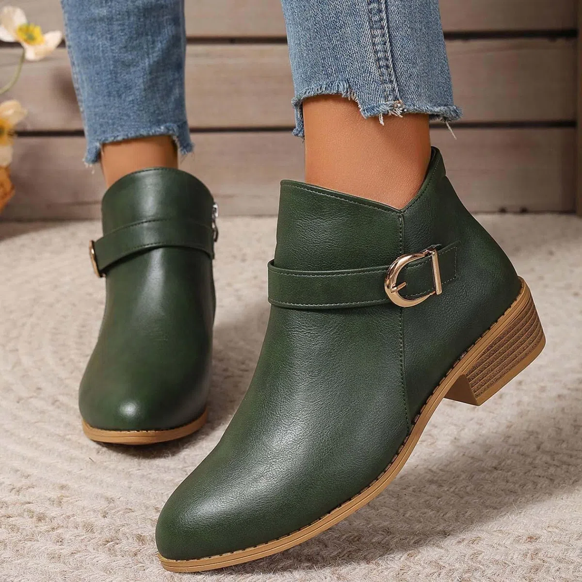 Stivali da donna con tacco – Scarpe a spillo da donna eleganti con chiusura lampo, in pelle, classiche, formali, leggere, stile retrò, stile western