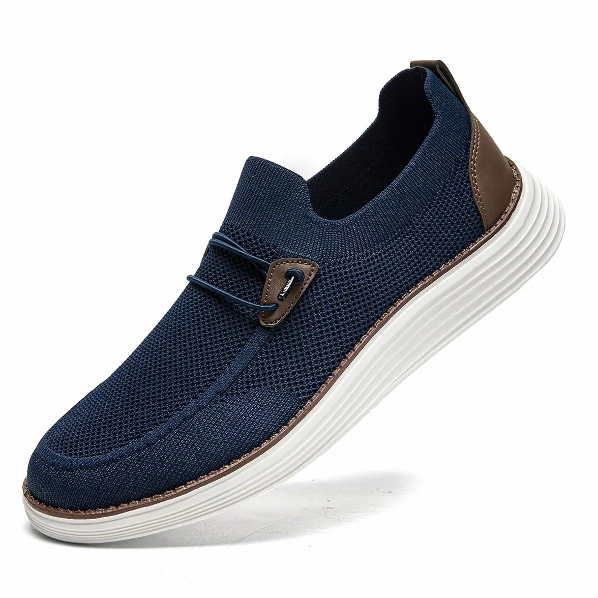 Comodo Slip di Colore Nudo da Uomo sui Mocassini Solette Antiscivolo alla Pelle da Passeggio Scarpe Casual Moda retrò Leggero e Traspirante Fitness all'aperto Scarpe da Jogging