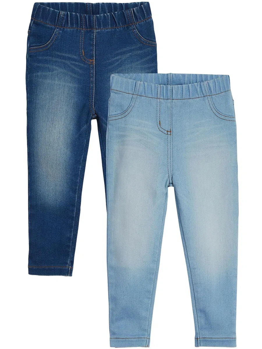 NEXT Ragazza Confezione da 2 Jeggings con Elastico in Vita