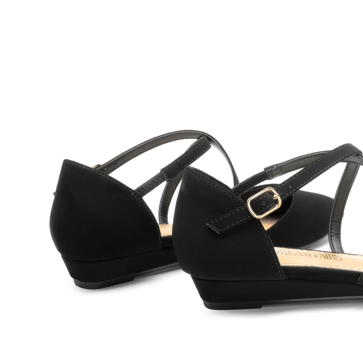 DREAM PAIRS Ballerine con Punta Scarpe Basse con Tacco Basso e Cinturino alla Caviglia da Donna Scarpe Slip-On Eleganti per Lavoro Ufficio