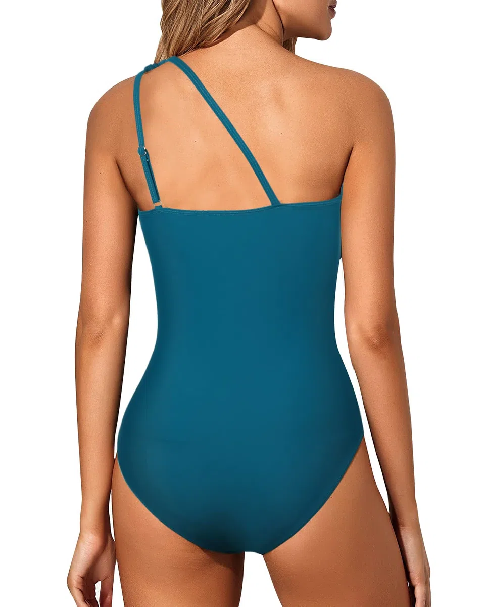 Costume da Bagno Donna Sexy Costume Interi Push Up Costume Intero Piscina Controllo della Pancia