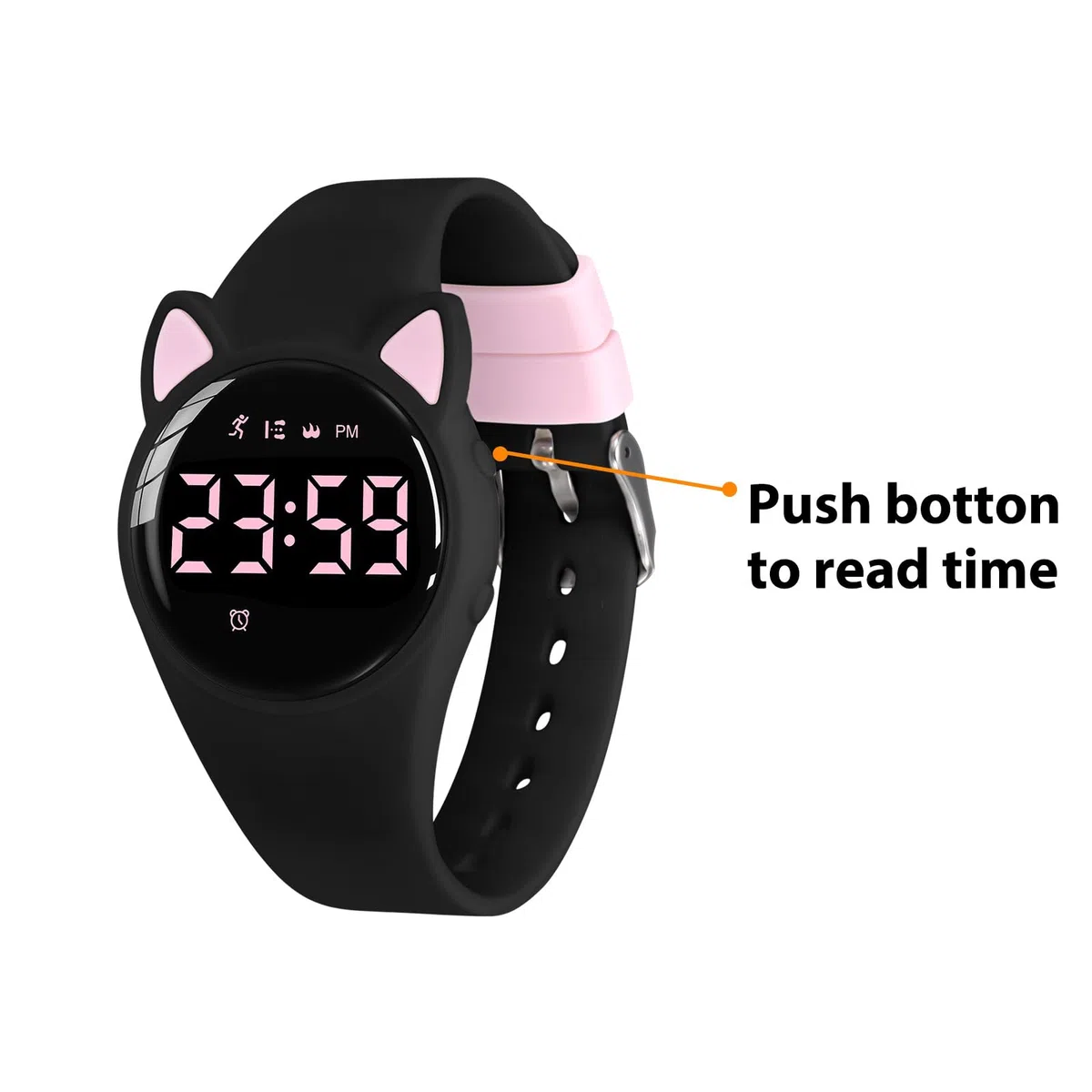 aswan watch Orologio Digitale Bambina Bambino con Contapassi,Calorie e Distanza senza App,Sveglia, Cronometro, Data, Luce-Orologio da polso Ragazza Ragazzo con Cinturino in Silicone