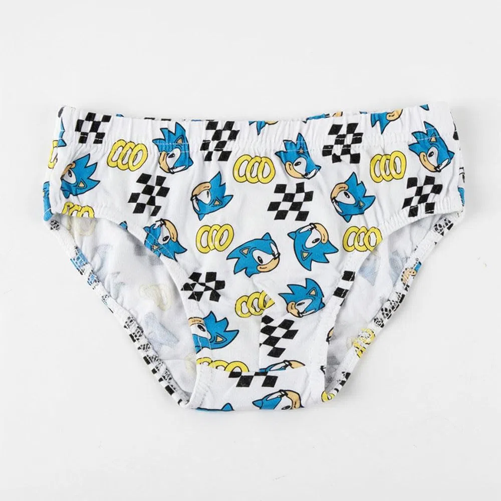 CERDÁ Life's Little Moments Pack Calzoncillos Single Jersey Neceser Sonic Niño – Pack Calzoncillos Single Jersey Neceser Sonic Boxer a Pantaloncino Unisex - Bambini e Ragazzi (Pacco da 6)