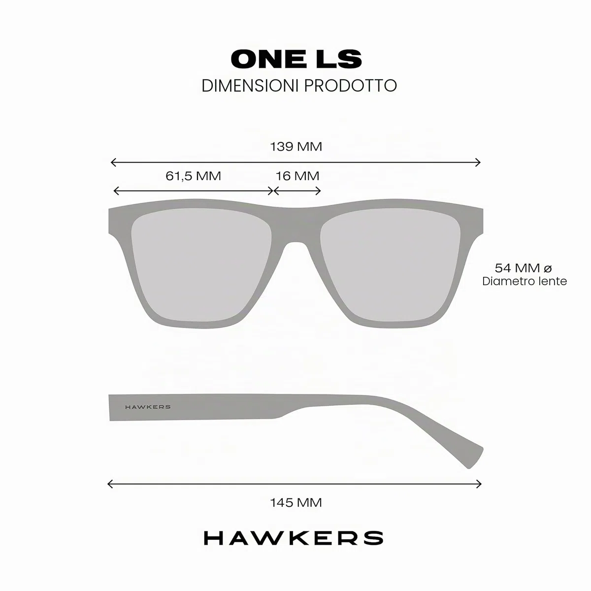 HAWKERS One Ls Occhiali da sole Unisex - Adulto (Pacco da 1)